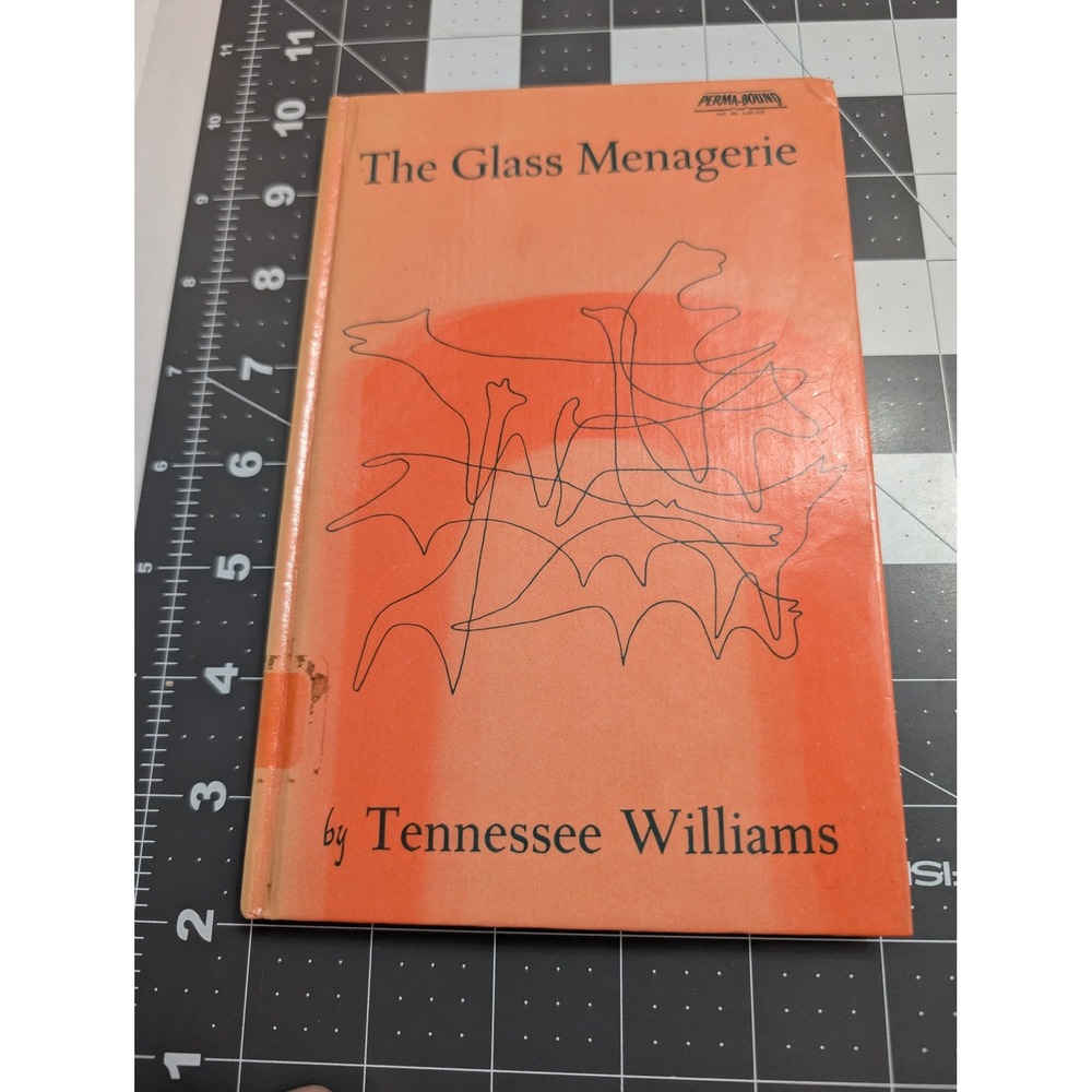 The Glass Menagerie‎ perma bound 1970 orange cover Tenesse Williams 1979 Library